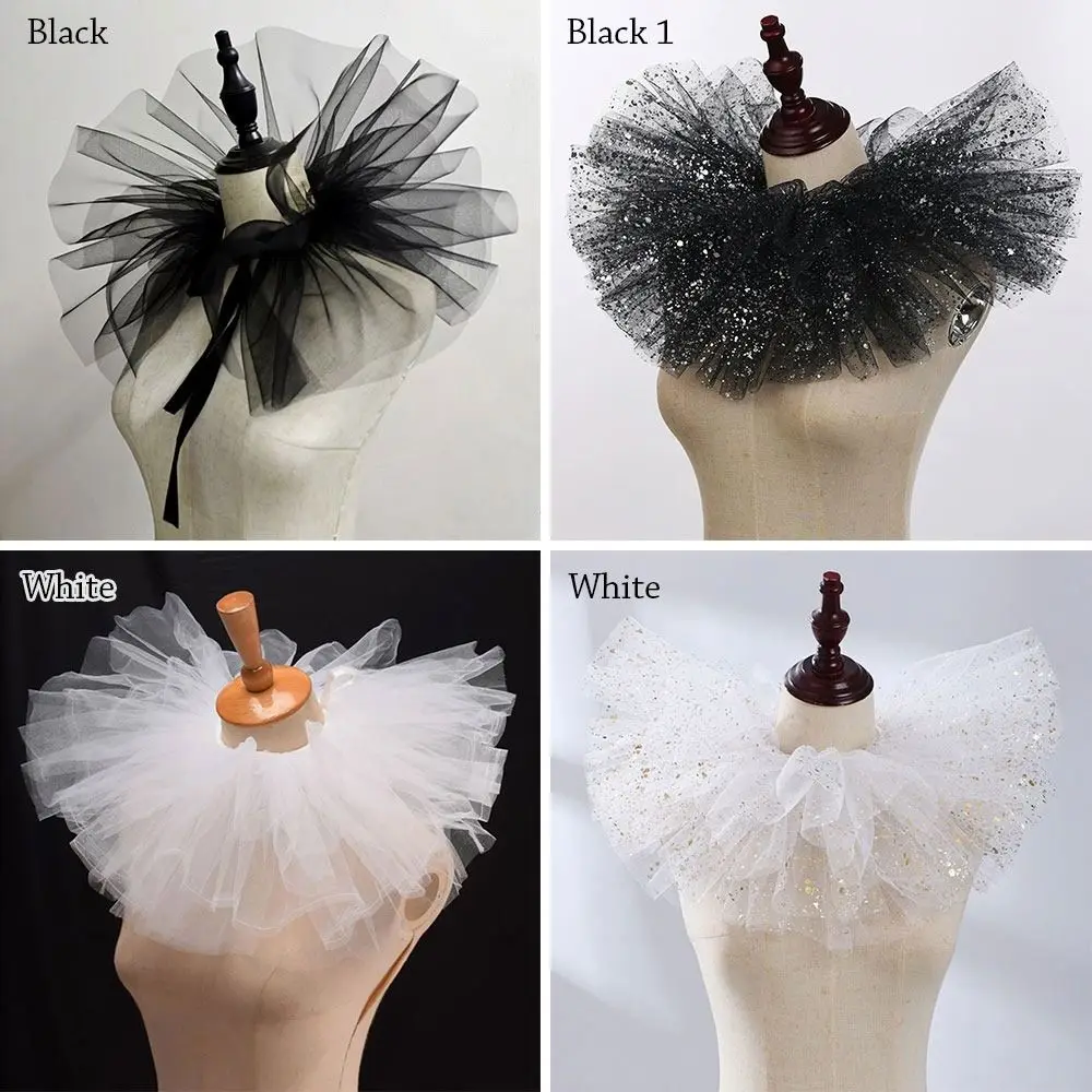 Fashion Victorian Fake Collar Ruffled Lace Detachable Neck Collar Vintage Classic Clothes Accessories Stage