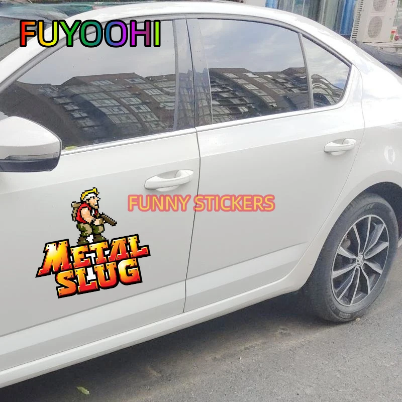 FUYOOHI Metal slug Car Stickers Vinyl Decals Windshield Waterproof Surfboard Sunscreen Custom Printing