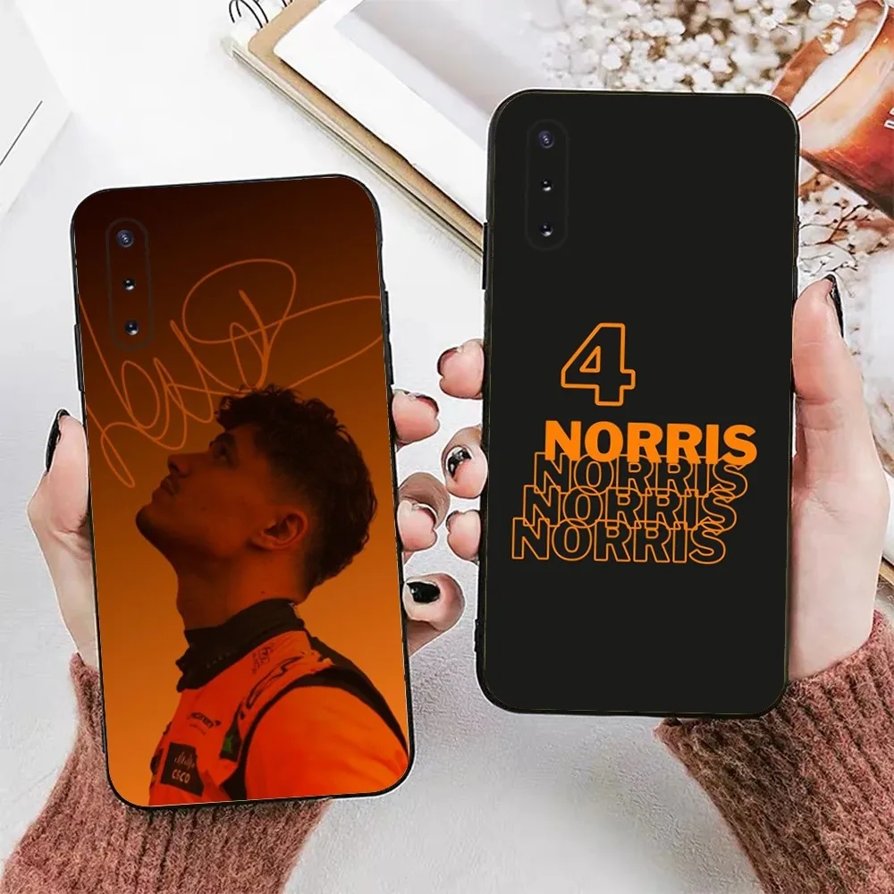 

F1 Formula 1 L-Lando N-Norris Phone Case For Samsung Galaxy A13,A21s,A22,A31,A32,A52,A53,A71,A80,A91 Soft Black Phone Cover