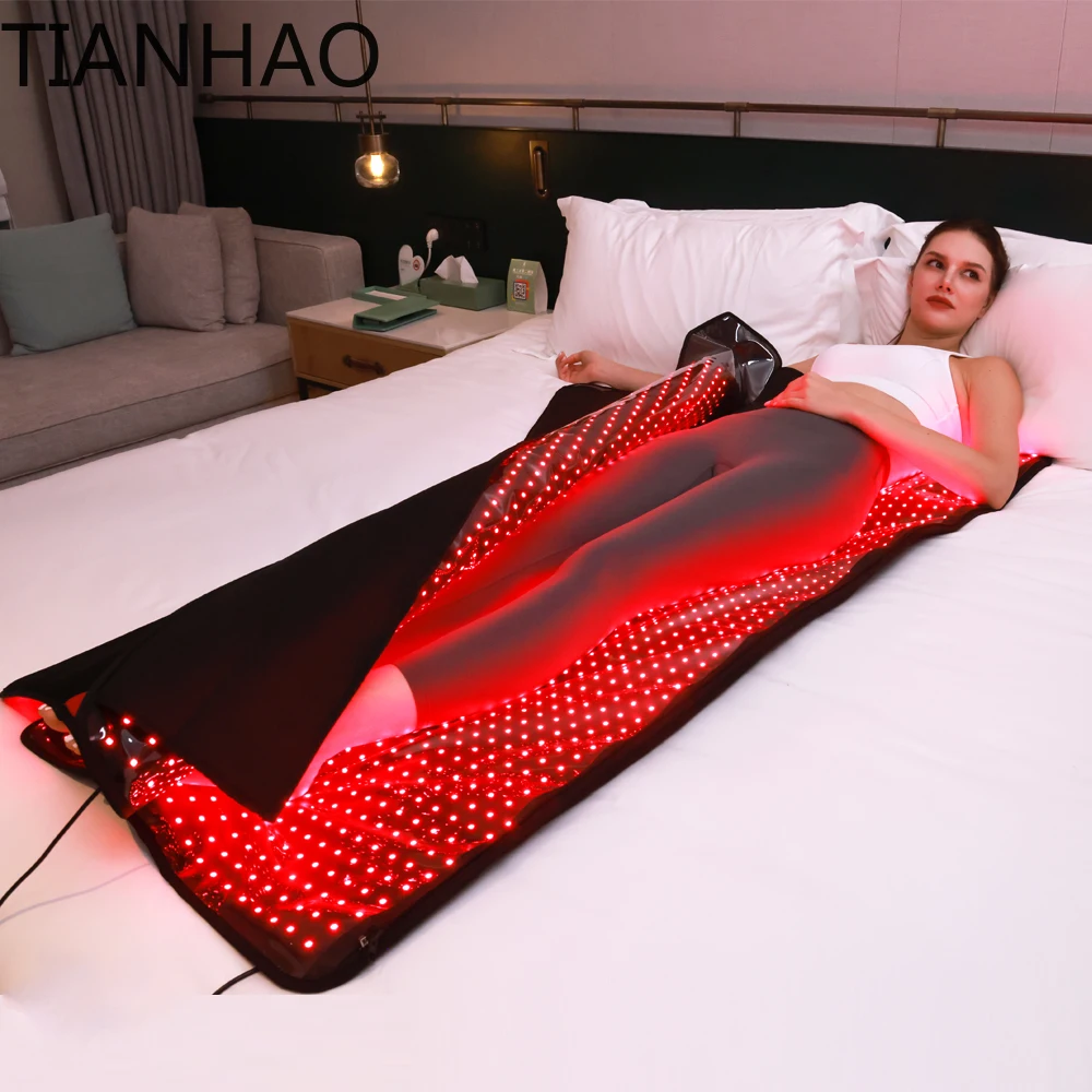 TLB2000B Size160x60x20cm 660nm 850nm Red & Infrared Pad Mat Light Therapy Capsule Led Red Infrared Spa Salon Sleep Bag