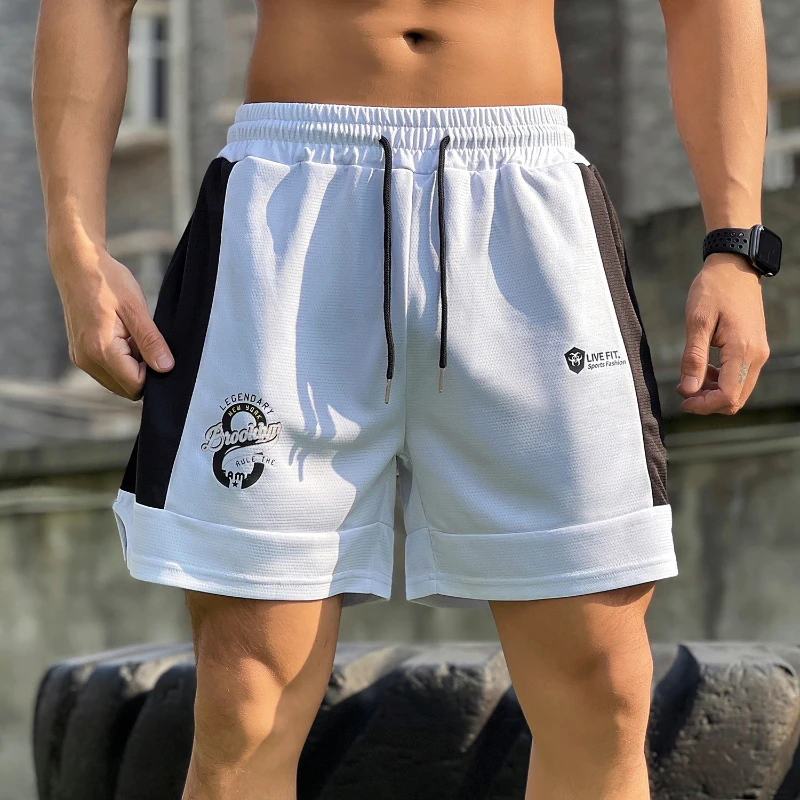 Summer Gym Mens Sweat Shorts Fitness Sport Loose Trend Outdoor Casual Short Pants Male Bodybuilding Sweatpants Basketball Shorts