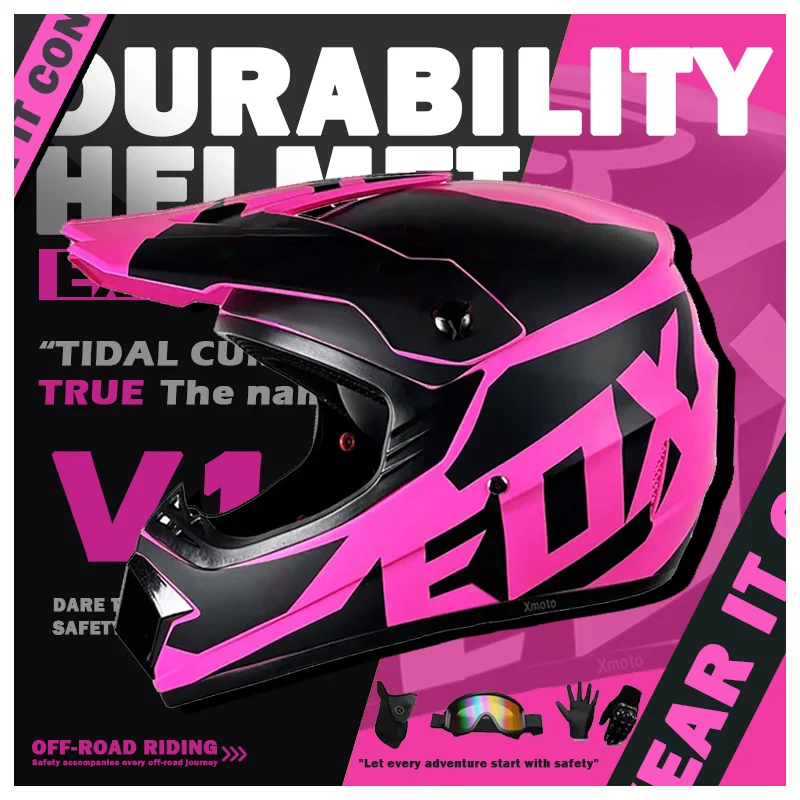 

Free Gift For Adults Children Professional Off-road Helmet Motorcycle Helmet Downhill DOT Racing Motorcycle Motor Helmet