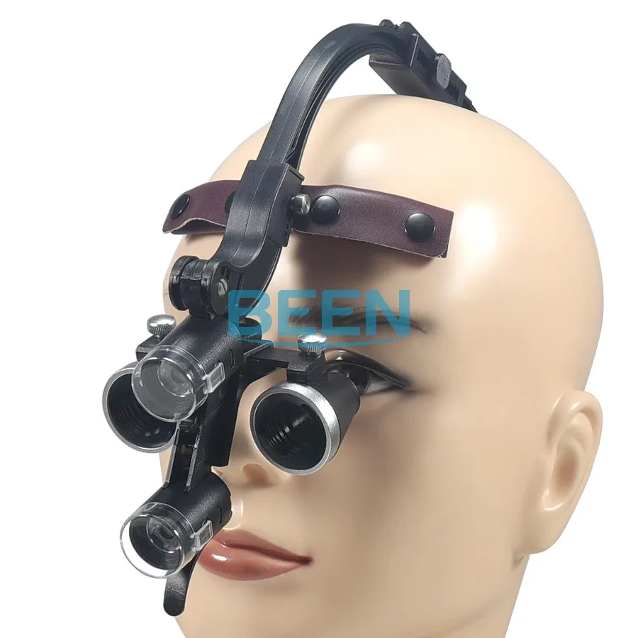 مصابيح أمامية جراحية للأسنان، نظارات طويلة النظر مثبتة على الرأس، مصباح مزدوج بدون ظل للأطباء #2