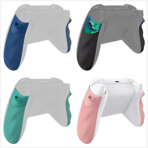 Imagen 2 del producto eXtremeRate FLEXOR Kit de tope de gatillo de empuñaduras de rieles laterales de goma para controlador inalámbrico Xbox Core, empuñaduras de tope de gatillo