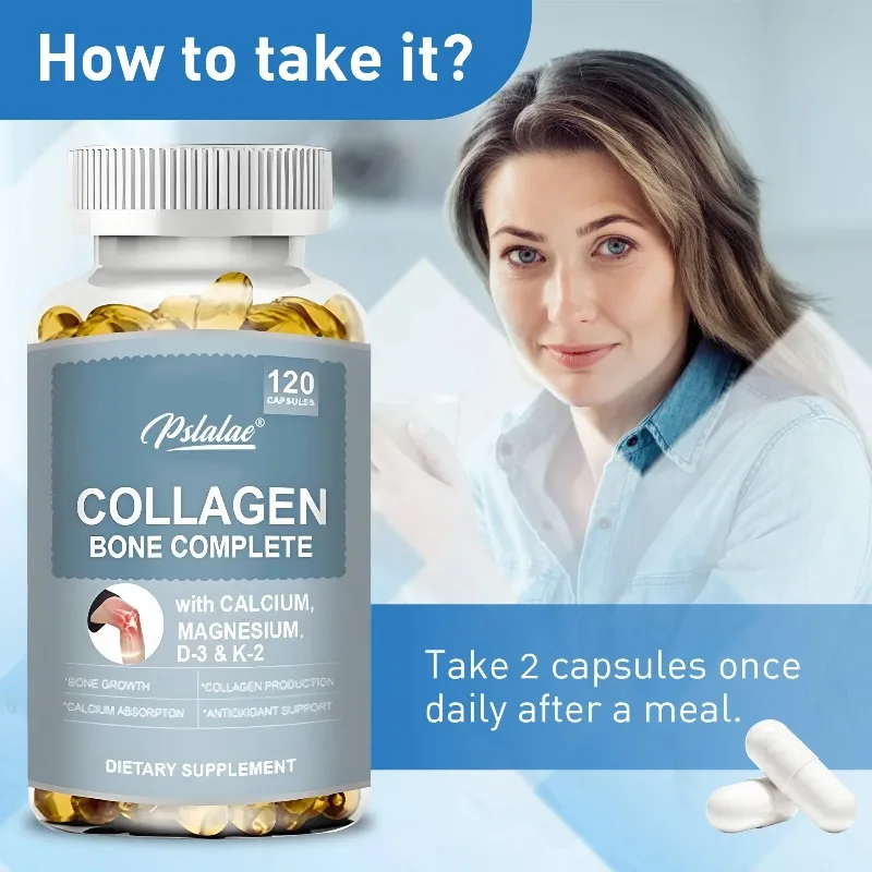 

Полные капсулы Collagen Bone — поддерживают производство коллагенов, способствуют впитыванию кальциям, росту костей и поддерживают иммунитет