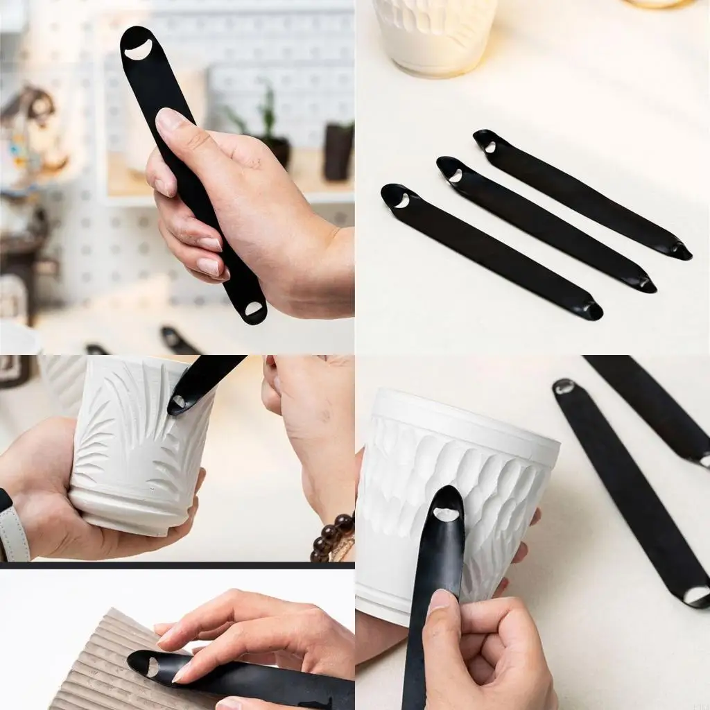  Pottery Trimming Tool Clay Sculpting Tool Clay Pottery Modelling Carving Tool for Scraping Texturing