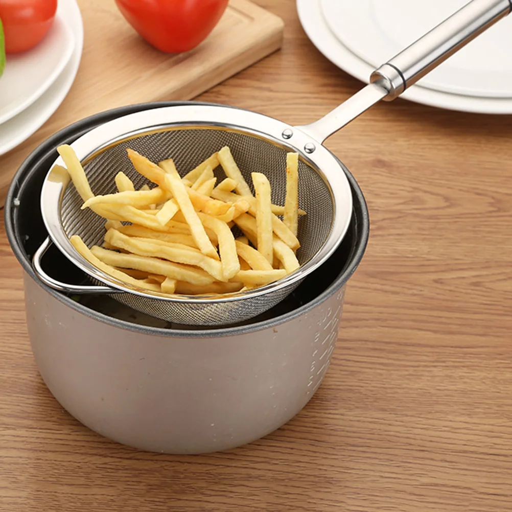 

3pcs Stainless Steel Mesh Strainer Colander Fine Sieve For Tea Coffee Flour Spice Rice Cocoa Powder Kitchen Gadget Juice Filter