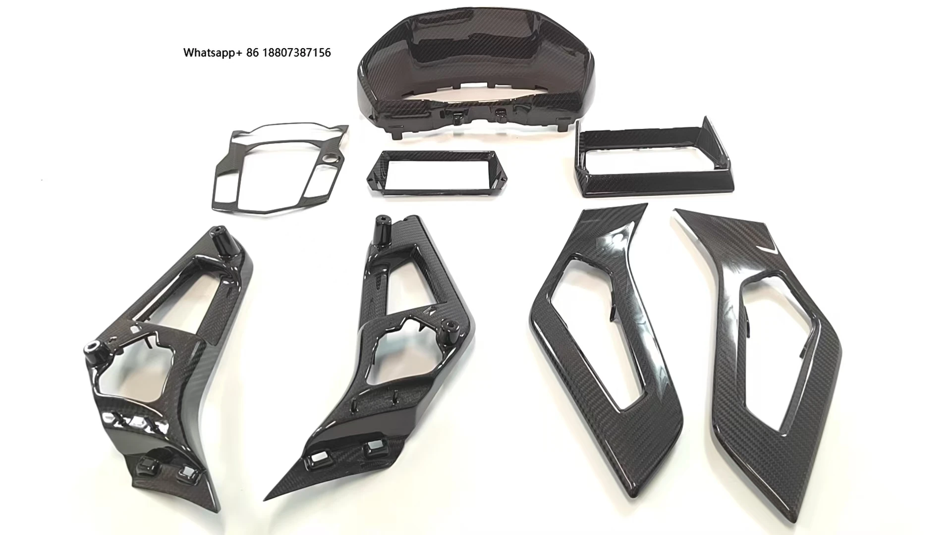High Quality Dry Carbon Fiber Replacement Interior 8pcs forLamborghini Aventador LP700 LP745 LP750 LP720 Svj Perfect Fitment