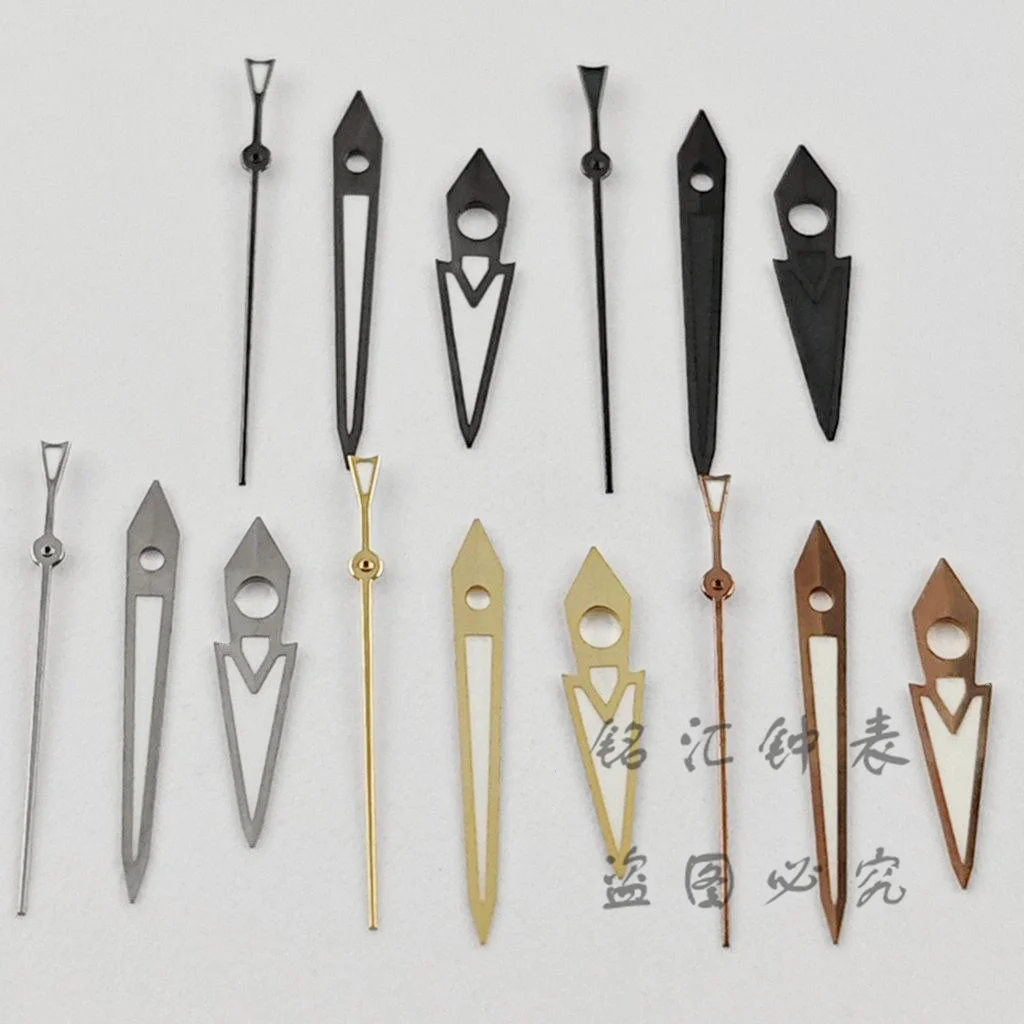 NH35 Watch Hands Gold Silve Rose Gold Gun Watches Pointers For NH34 NH35 NH36 4R35 4R36 7S26 7S36 Movement Green Luminous