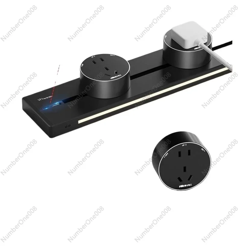 

Подвижная направляющая розетка с индукционной лампой для кухни, гостиной, дома, инфракрасная индукционная направляющая, розетка для удлинителя, завод