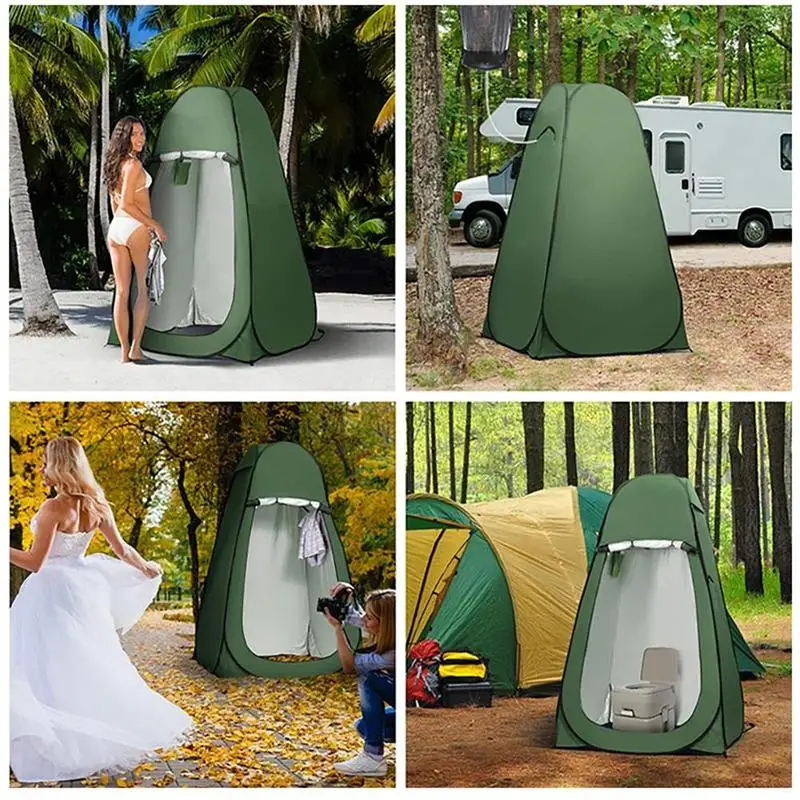 

Portable Tourist Camping Tent Bathing Tent Lightweight Shower Toilet Changing Room UV Protection Beach Fishing Pop Up Tent