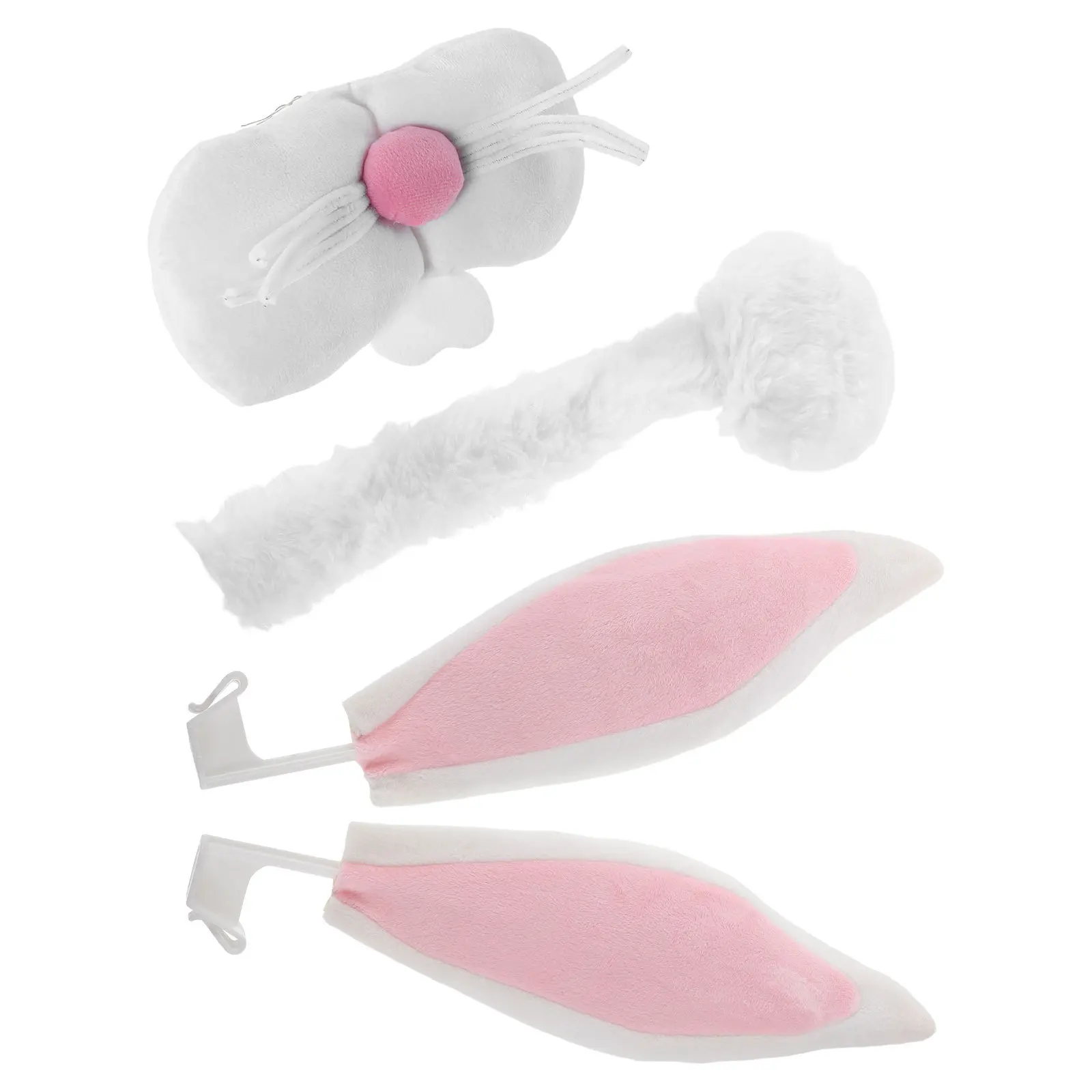 

1Set Easter Bunny Car Decorations Pink Rabbit Ears Vehicle Accessories Cute Spring Ornaments for Holiday Travel Reusable Auto