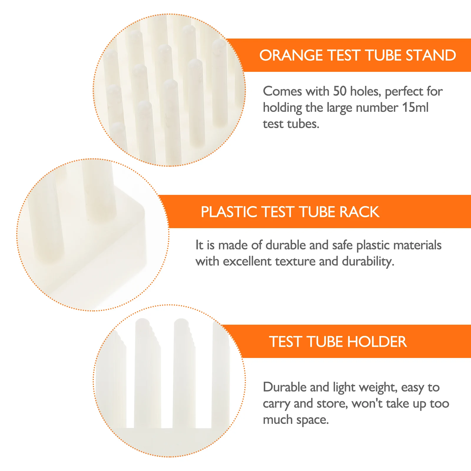 Test Tube Rack Drying Accessory Tubes with Stand Storage Racks Plastic Holder Tool