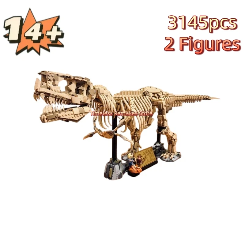

MOC 76968 Fossils Dinosaurs World Park с изображением окаменелостей тираннозавра-рекса для подарков на вечеринки, Хэллоуин и дни рождения