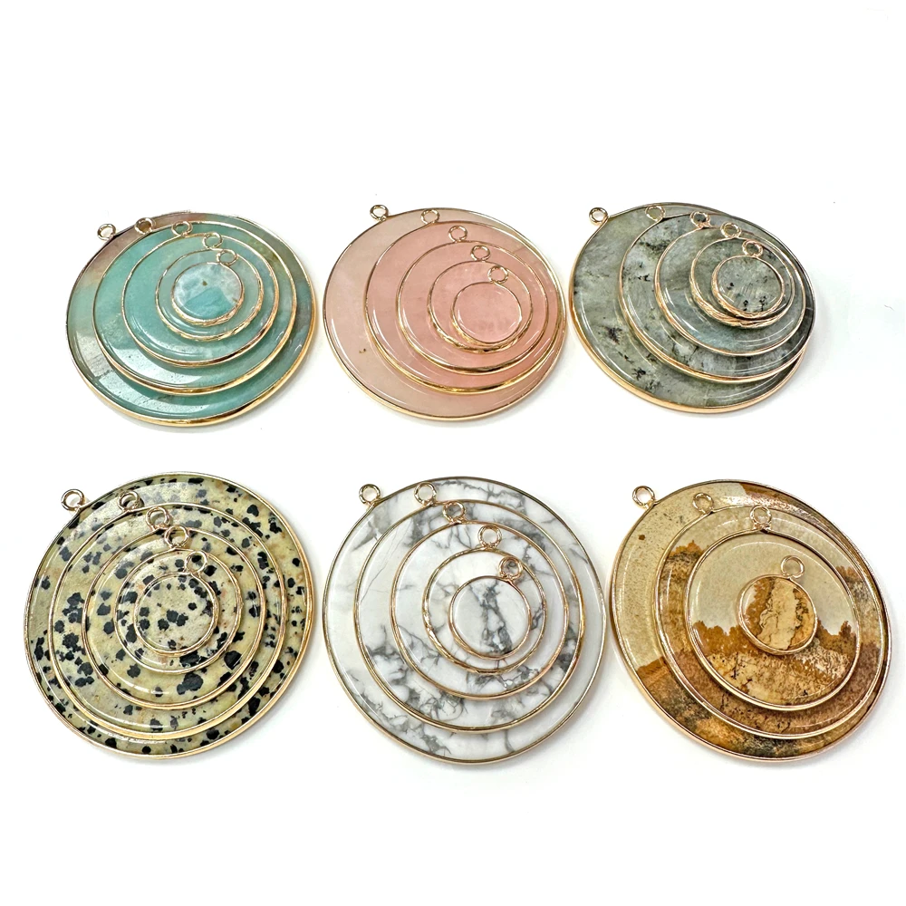 จี้หินควอตซ์รูปดอกกุหลาบธรรมชา - Crystal Pendant Necklace Natural Stone บทวิจารณ์และราคา