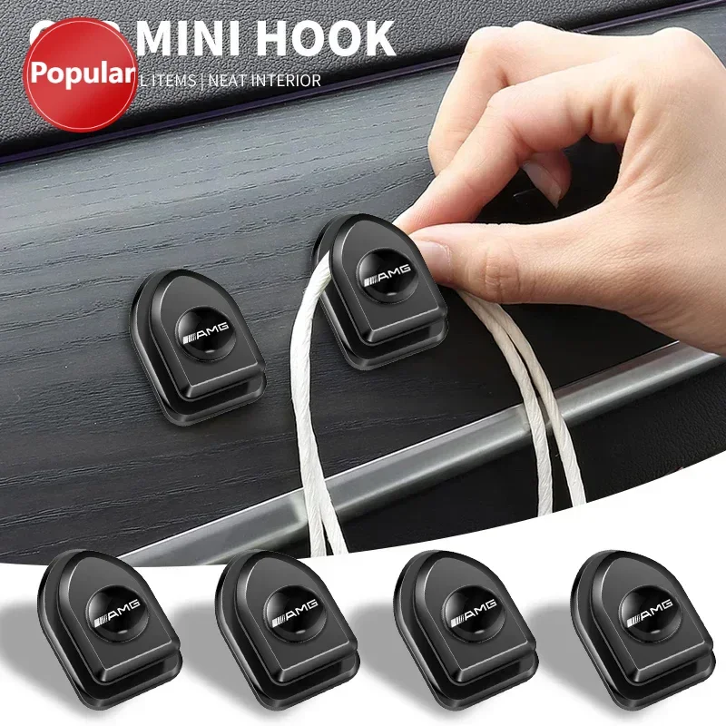 

# Автомобильные крючки USB-кабель для наушников, брелок для багажника, невидимая вешалка, застежка-зажим для Mercedes Benz AMG GLE GLS CLS GLC CLA GLA