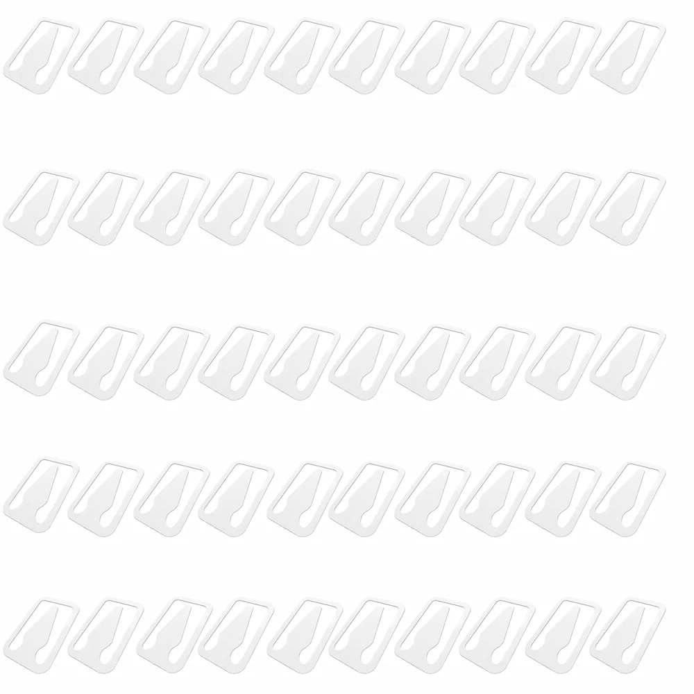 50 Metal Book Line Markers Silver Hollow Out Book Page Markers Portable Multifunctional Book Marker Clip Reading