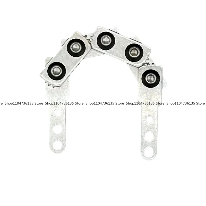 2pcs Sofa Hinge, Five-section Curved One-way Folding Bed with Headrest Hardware Tooth Hinge, Seat Armrest Back Adjuster