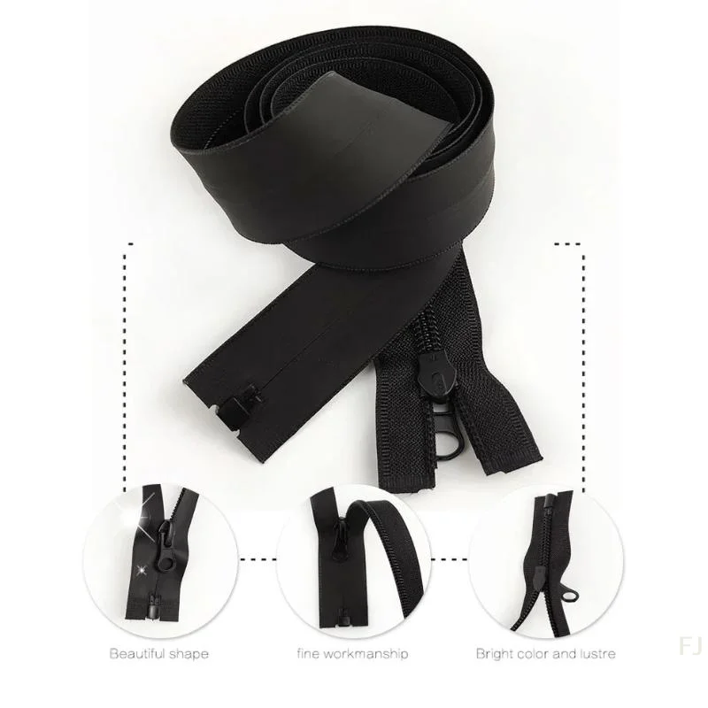 [YU]5Pcs 40-80cm Waterproof Nylon Zippers Close/Open End Zipper For Sewing Sports Clothes Jacket Tent Zip Repair Accessories