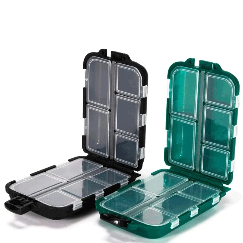 Scatola protettiva per medicinali a doppio strato. Scatola per medicinali portatile multiscomparto, scatola da viaggio, a prova di perdite