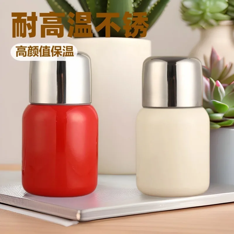 320/520ml Thermos Cup With Bouncing Inner Lid,Double-layer Stainless Steel Drinkware,Birthday gift,Sports Thermal Water Bottle