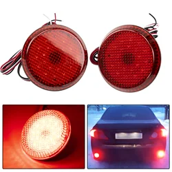 For Nissan Qashqai J10 X-Trailer T31 Juke For Toyota Corolla e150 2007-2010 LED Brake Tail Lights Rear Bumper Reflector Lamp 2x