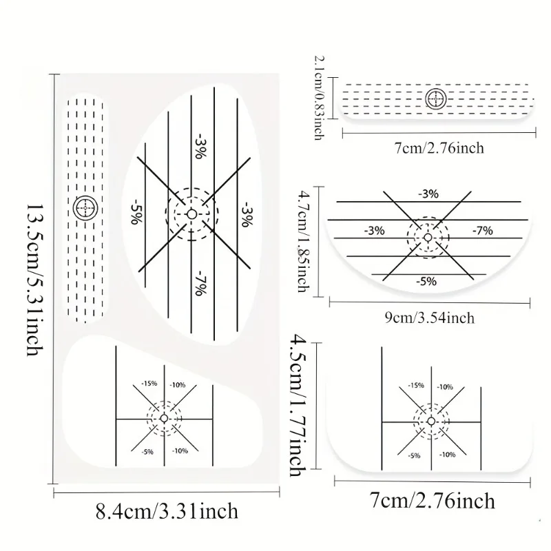 25/50Pcs Golf Club Impact Tape Labels Sweet Spot Swing Practice Stickers Swing Trainer Aid for Woods Irons Golf Accessories