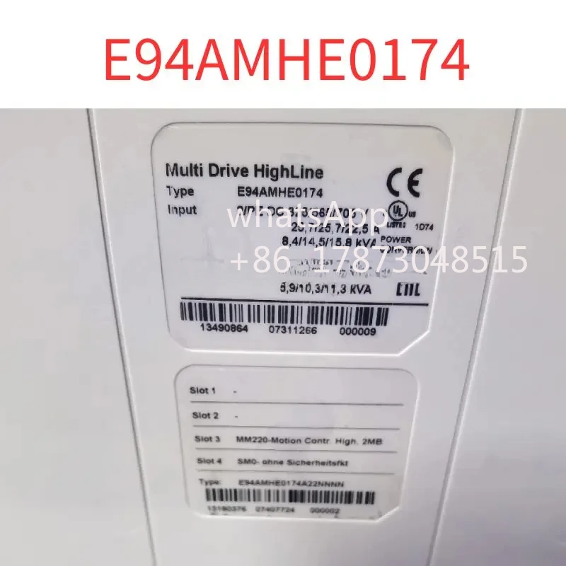 Teste de servo driver E94AMHE0174 usado OK