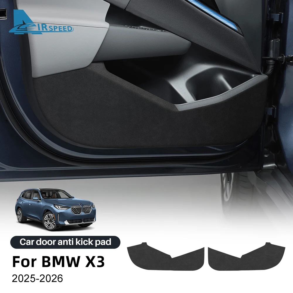 2 Stück Auto-Vordertür Anti-Kick-Pad Aufkleber für BMW X3 G45 2025 2026 Dekoration Schutz Anti-Schmutz-Pads Auto-Styling PU-Leder