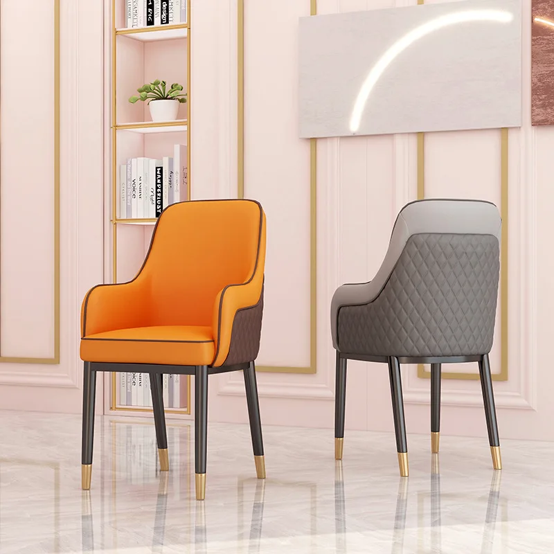 Custom Italian Chair Simple Modern Leisure Backrest Dining Chairs For Home Hotel Reception Office Restaurant