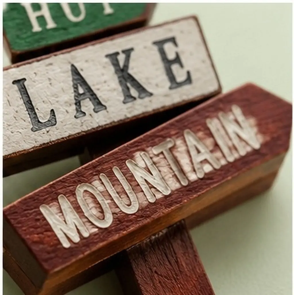 2Pcs Wooden Miniature Street Signs Garden Decorations Micro Scene Props Theme Party Decoration Wooden Guide Boards Photo Props