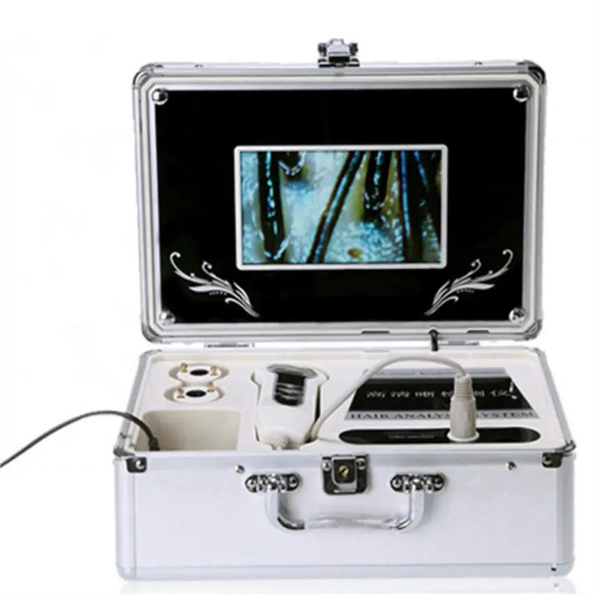 

7 Inch LCD Skin & Hair Analyzer Detector Digital Microscope Magnifier Skin Hair Blackhead Follicle Scalp Detector at home