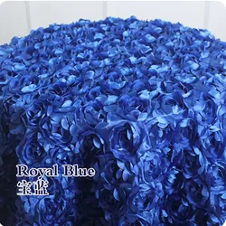 Wedding table cloth embroider rosette flower 3D table cover hotel banquet party round/rectangle tables decoration Christmas gift