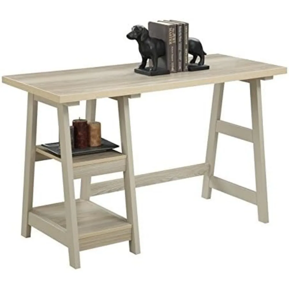 Scrivania da 47 pollici Designs2Go Convenience Concepts bianca stagionata