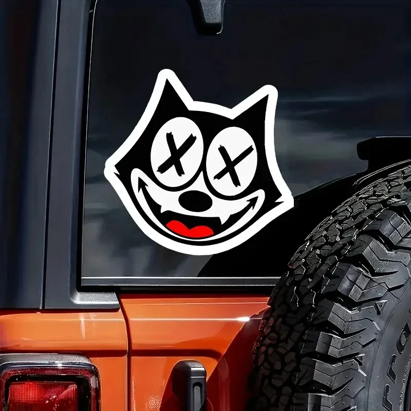 

Evil Felix The Cat - Waterproof Vinyl Decal Sticker for Cars, Laptops, Windows & Bumpers