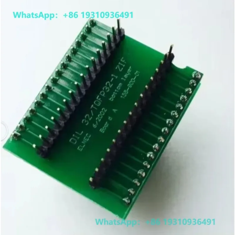 Programming device special DIL32/TQFP32-1 ZIF conversion block TQFP32 to QFP32.