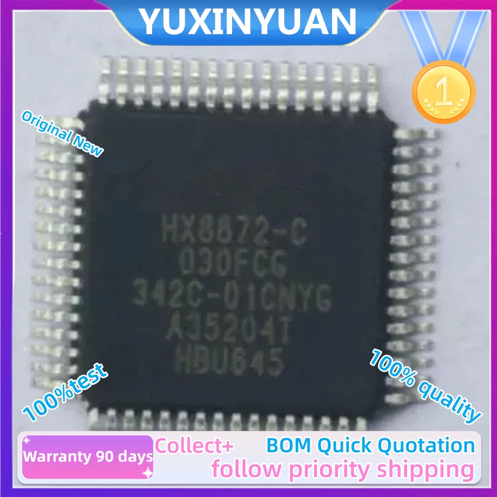 2PCs/Lot  New Original HX8872  HX8872-E030FCG-T  HX8861-F030FCG HX8861 QFP LCD CHIP  in Stock 100%Quality 