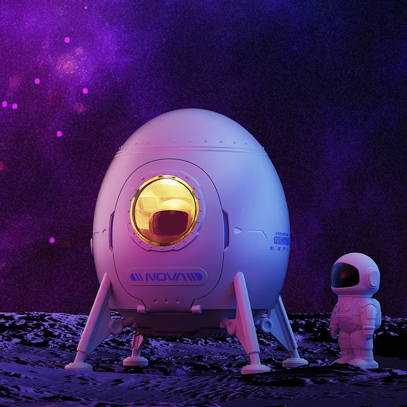 Smart Astronaut Galaxy-projector 2025 - Sterrennachtlampje met NASA-verhalen en slaaptimer, kinderkamerdecoratiecadeau voor kinderen/volwassenen