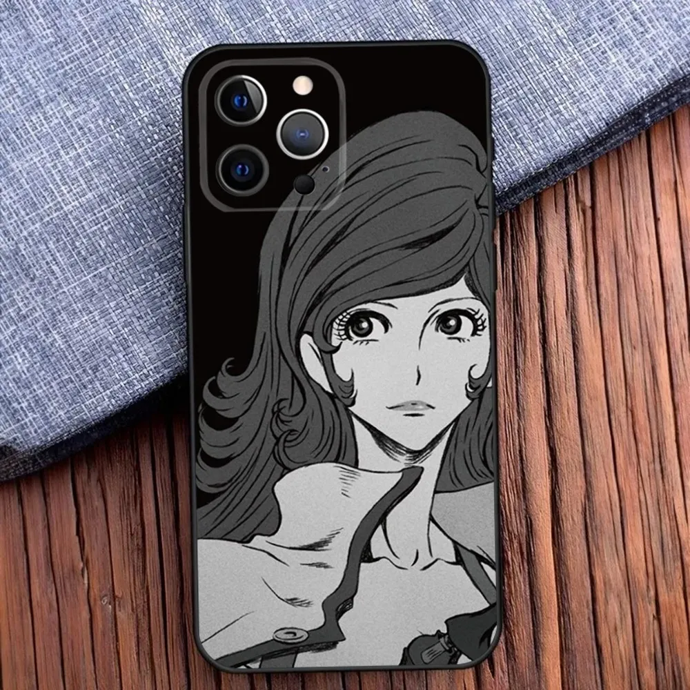 L-Lupin the T-Third Phone Case For iPhone 16,15,14,13,12,11,Pro,X,XS,Max,XR,Plus,Mini Soft Black Cover