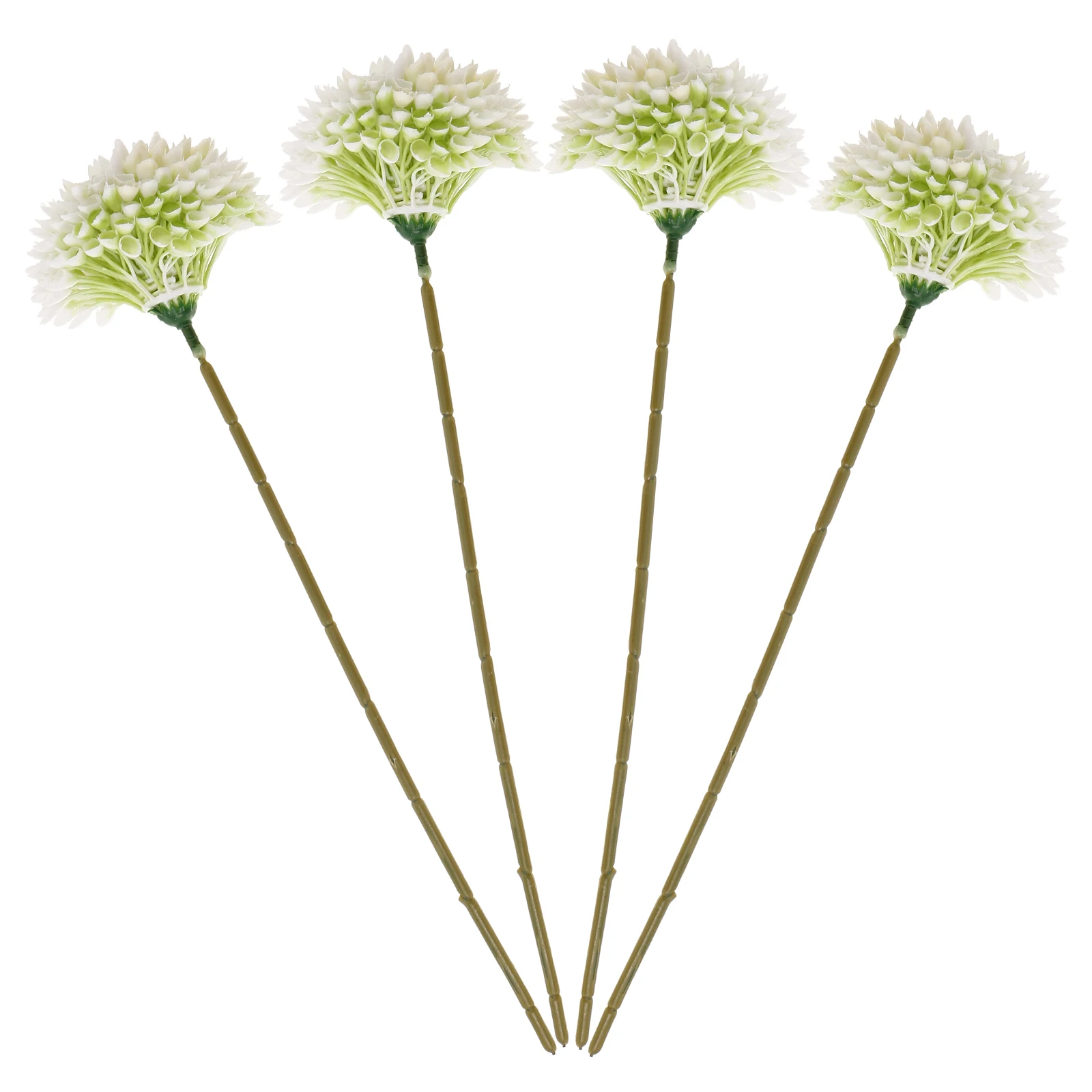 

4pcs Simulated Honeycomb Fruit Artificial Wildflowers Dandelion Decor Wedding Home Elegant Onion Ball White Faux Flowers