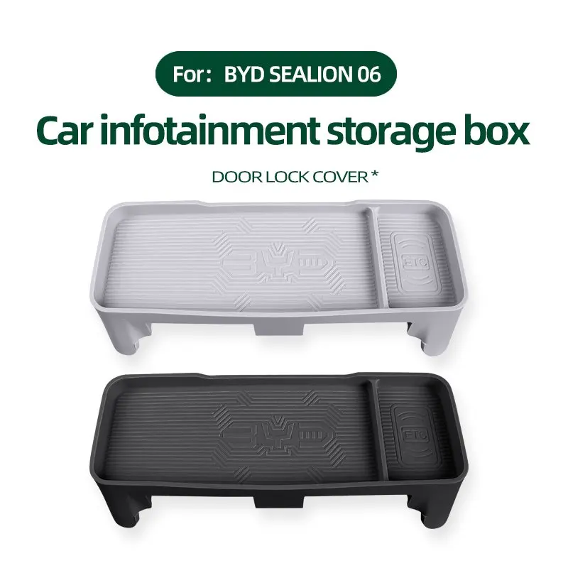 Suitable For Byd Haise 06dmi Center Console Screen Rear Storage Box Ev Dashboard Silicone Storage Box Accessories