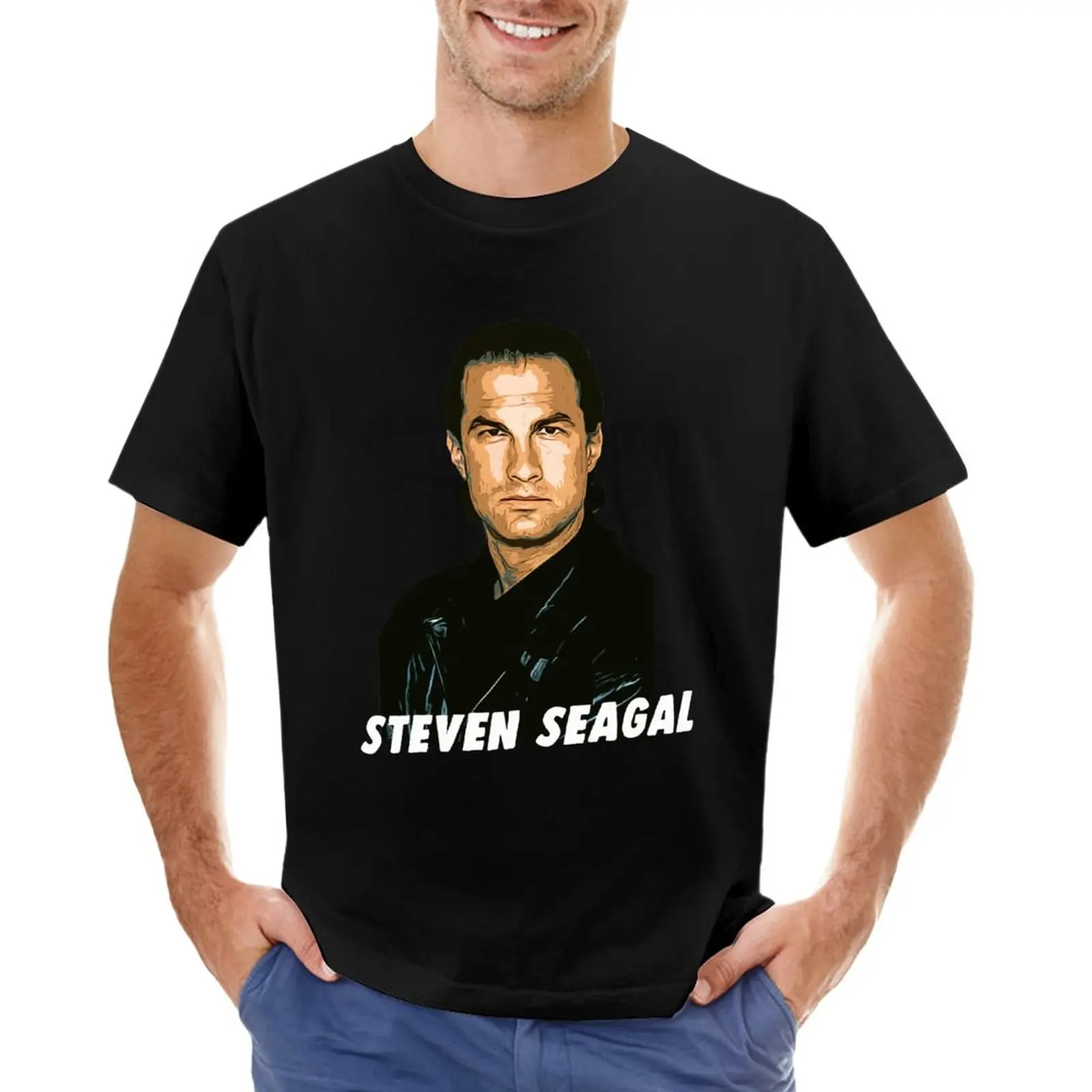 Steven Seagal Artwork T-Shirt boys animal print shirt t shirts for men graphic