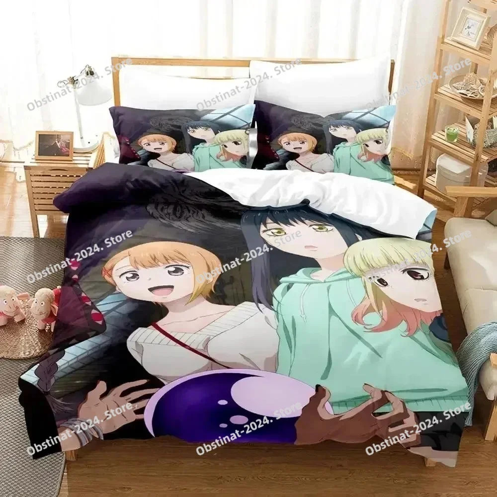 3D Anime Mieruko-chan Bedding Set Duvet Cover Bed Set Quilt Cover Pillowcase Comforter king Queen Size Boys Adult Bedding Set