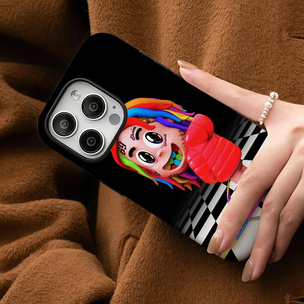 حافظة هاتف لهاتف سامسونج جالاكسي S25 24 23 22 Ultra Plus A56 36 26 لامعة عالية الدقة بطبقة مزدوجة غلاف صلب Tekashi 6ix9ine SixNine 69 #1