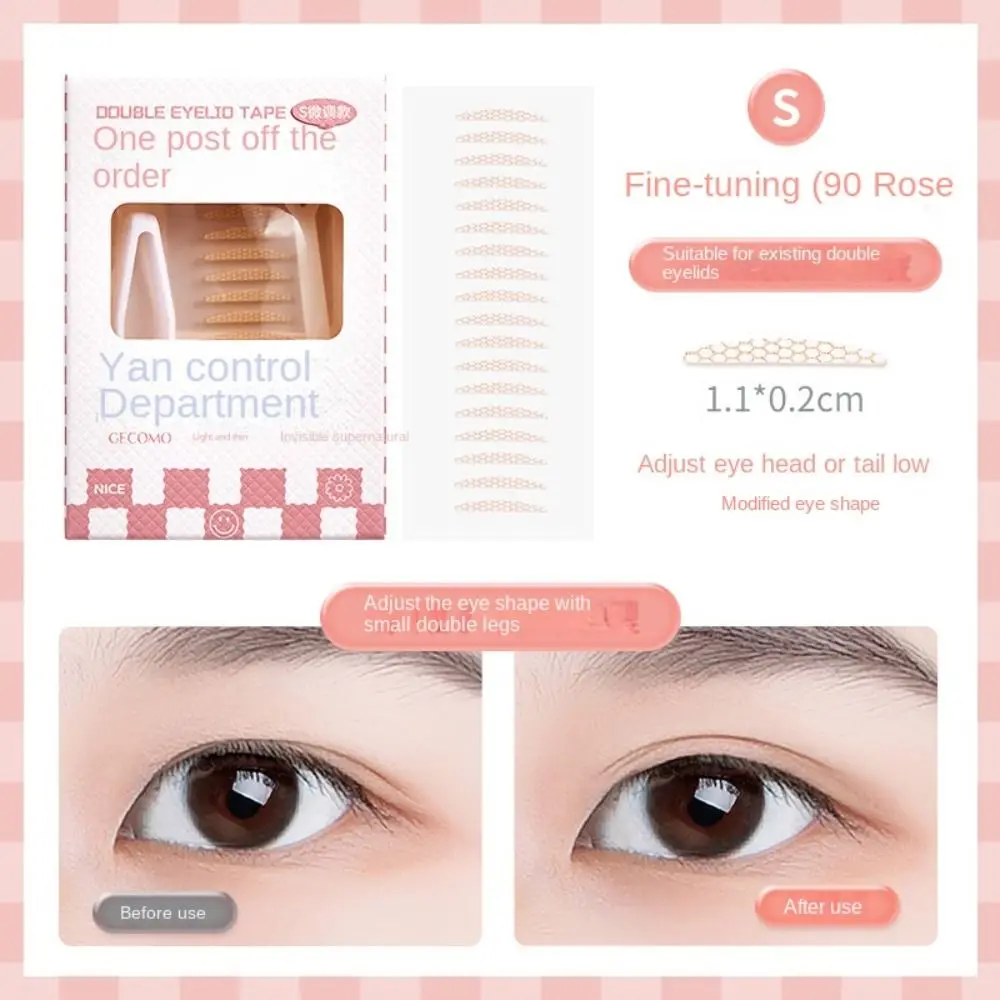 Type Waterproof Eye Lift Strips Invisible Double Eyelid Tape Lace Eyelid Stickers Self-adhesive Fiber Invisible Eye Stickers