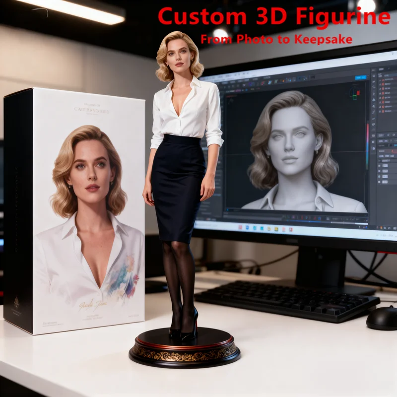 Resin Art Gift For Birthday - Custom 3D Figurine From Photo Personalized