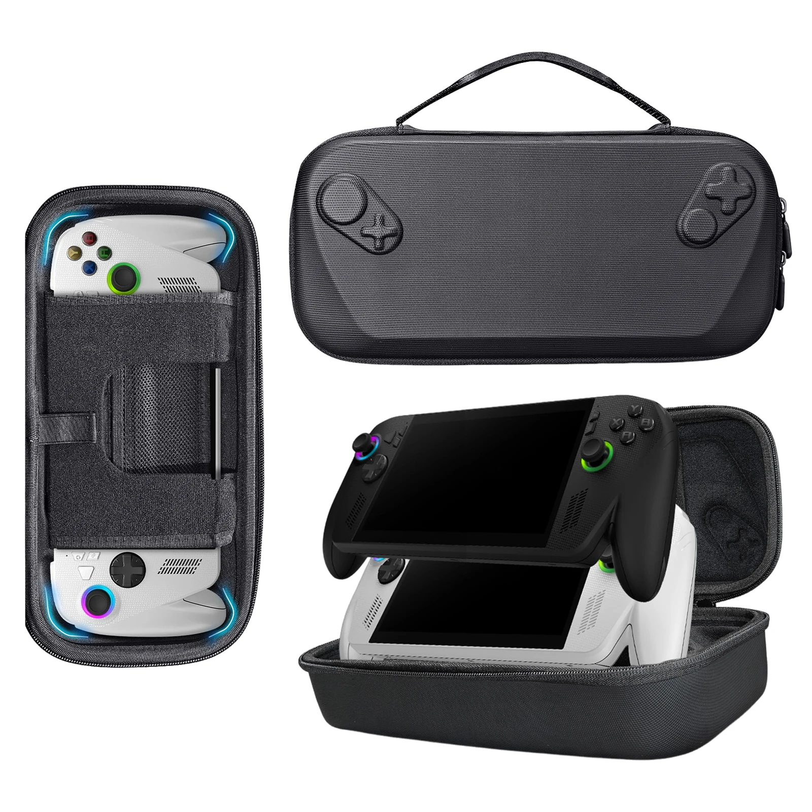 حافظة حمل صلبة من مادة إي في إيه لـ ROG XBOX Ally/ROG XBOX Ally X لوحدات تحكم الألعاب المحمولة حقيبة تخزين مقاومة للماء للسفر