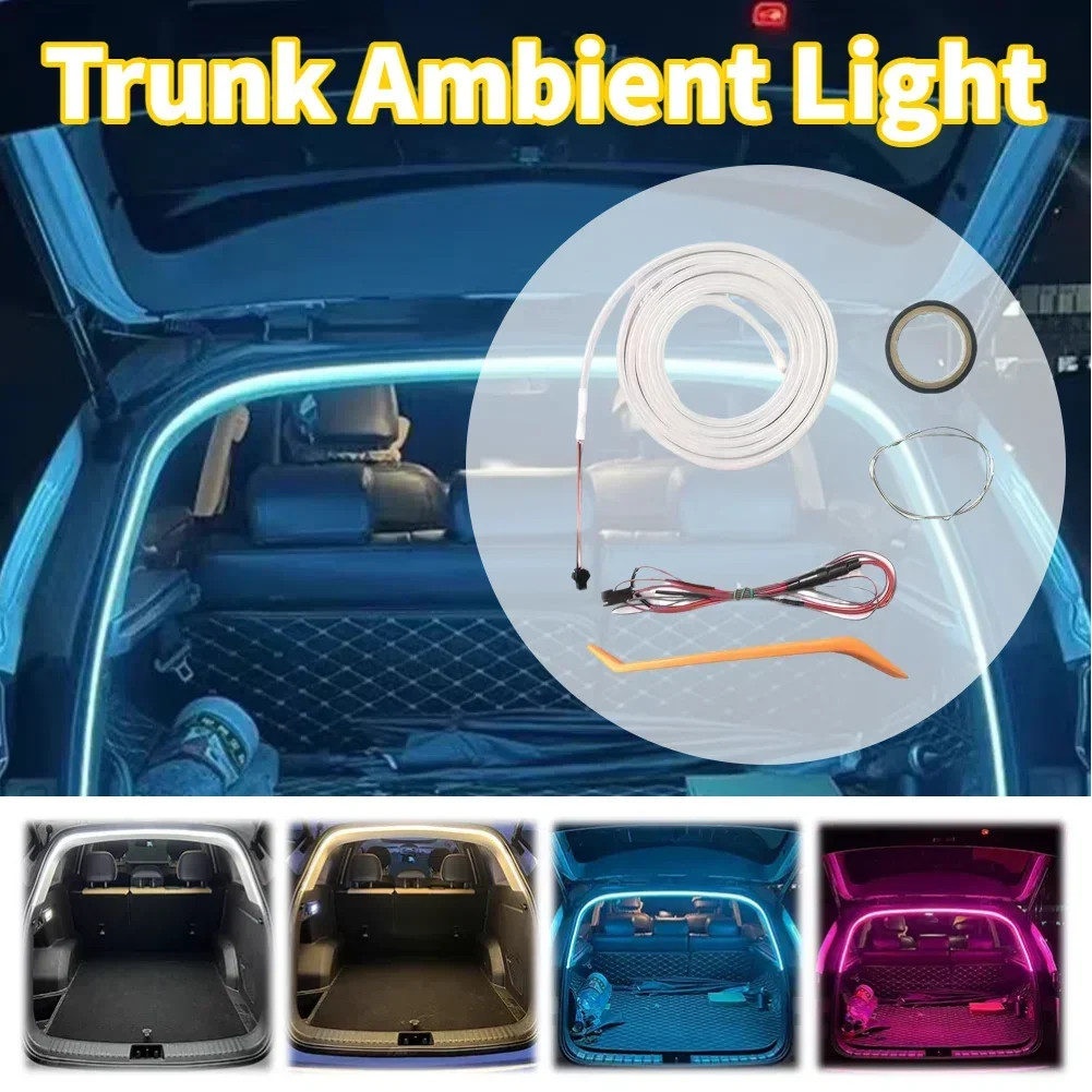 

Светодиодная динамическая лента с автоматической подсветкой для багажника автомобиля, многофункциональная лента для декоративной подсветки багажного отсека грузовика