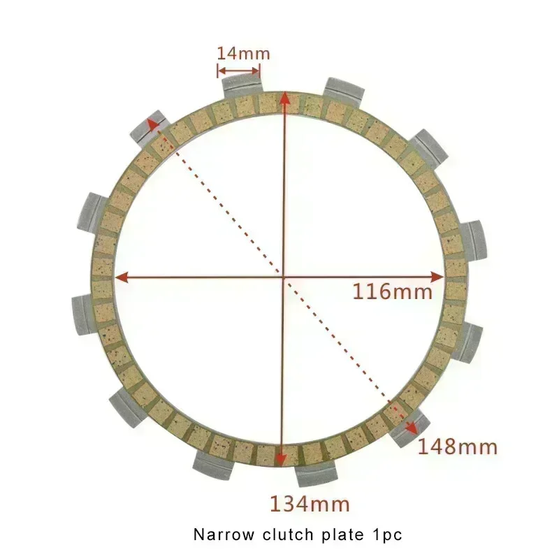 Motorcycle Accessories Friction Clutch Plate For YAMAHA XJ 6 XJ6 600 F N S RJ19 2009-2015 FZ750 1987-92 FZ 750 XJ600 XJ600F XJ-6