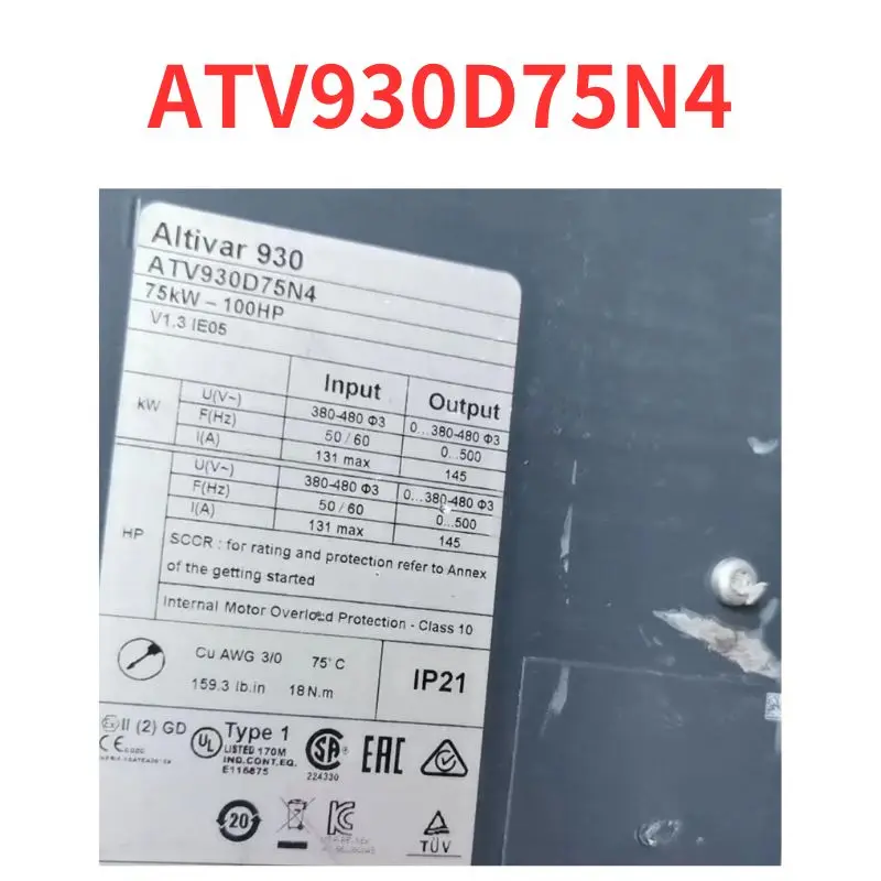 Second-hand  ATV930D75N4    inverter   tested OK